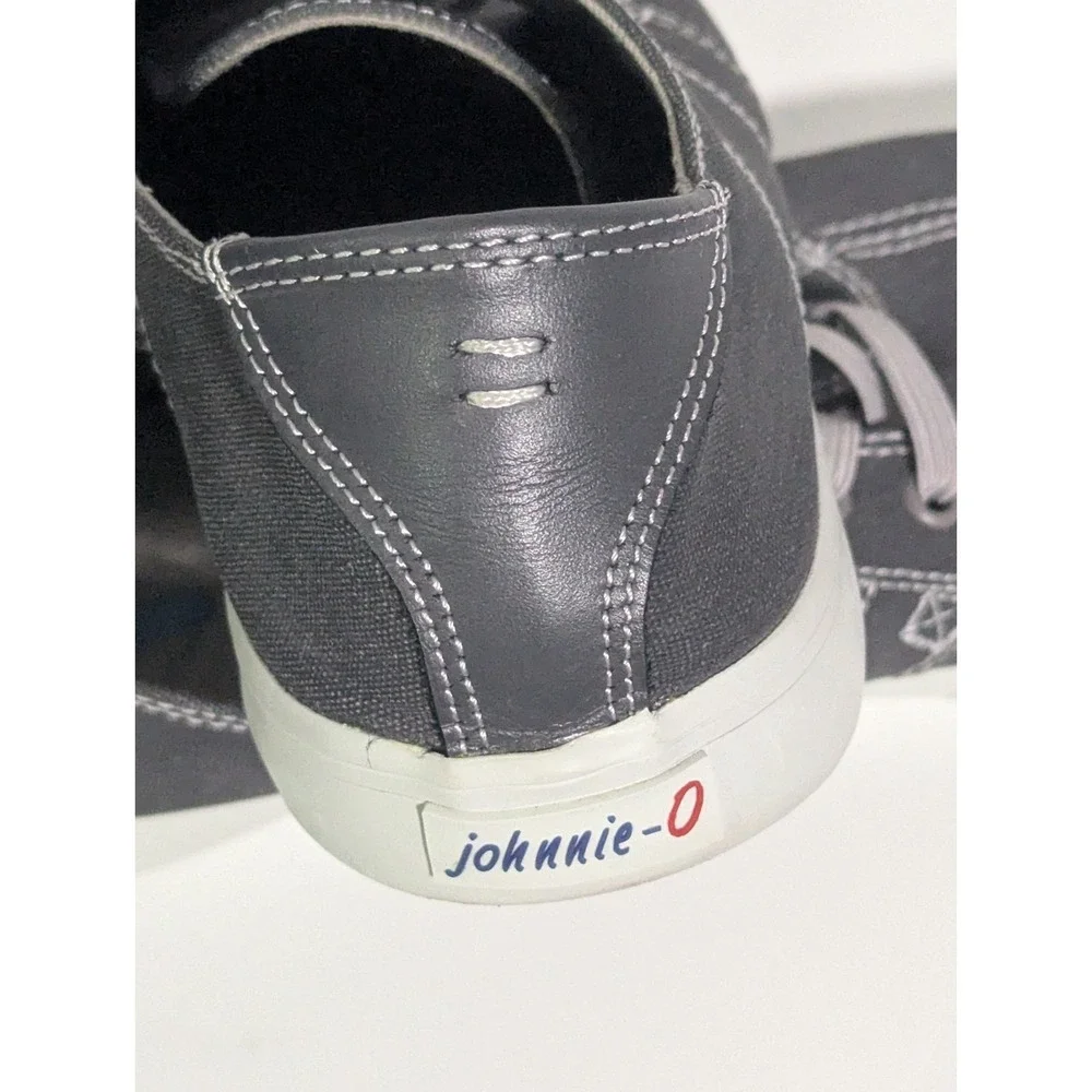 Johnnie-O Santa Cruz Boat Shoe Sneaker Beach Fishing Men's Size 11M Gray